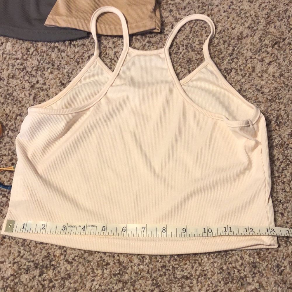 Used women’s camisole crop tank tops Sz large set of 6 multi color - Picture 8 of 9